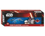 Opakowanie Farby plakatowe 12 kolorów Star Wars