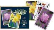 Opakowanie Karty do gry Piatnik 2 talie Rozkwit Tulipan+żonkil