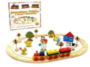 Opakowanie Kolejka drewniana 38 elementów