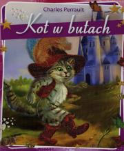 Kot w butach, kartonik, A5. Autor: Perrault Charles. Dadada.pl Okładka książki Kot w butach, kartonik, A5