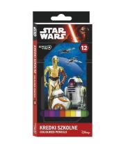 Opakowanie Kredki szkolne trójkątne 12 kolorów Star Wars