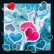 Opakowanie Magnes 3D Migoczące serce