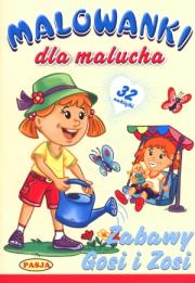 Malowanki dla malucha - Zabawy Gosi i Zosi. Autor:   Praca zbiorowa. Dadada.pl Okładka książki Malowanki dla malucha - Zabawy Gosi i Zosi