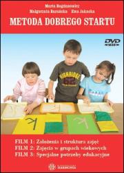 Metoda Dobrego Startu. Film DVD. Autor: Marta Bogdanowicz, Małgorzata Barańska – słowa, Jakacka Ewa. Dadada.pl Okładka książki Metoda Dobrego Startu. Film DVD