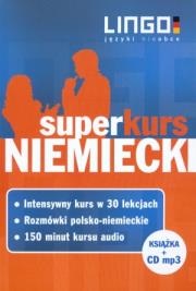Niemiecki Superkurs z płytą CD. Autor: Dominik Piotr, Sielecki Tomasz. Dadada.pl Okładka książki Niemiecki Superkurs z płytą CD