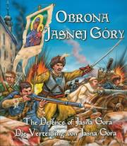 Okładka książki Obrona Jasnej Góry wersja pol. ang. i niem.