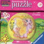 Opakowanie Puzzle 3D Filly Motylek 54 żółty