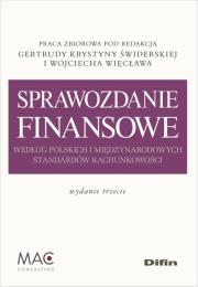 Okładka książki Sprawozdanie finansowe według polskich i międzynarodowych standardów rachunkowości