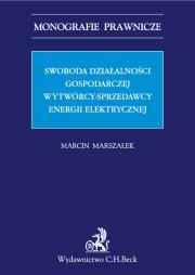 Okładka książki Swoboda działalności gospodarczej wytwórcy - sprzedawcy energii elektrycznej
