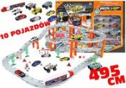 Opakowanie Tor Samochodowy Rail Racing Metalowe Autka 12km/h