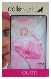 Opakowanie Ubranko deluxe + czapeczka biało-różowe