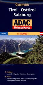 Okładka książki UrlaubsKarte ADAC. Osterreich 1:150 000