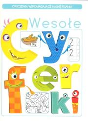 Okładka książki Wesołe cyferki. Ćwiczenia wspomagające naukę licz.