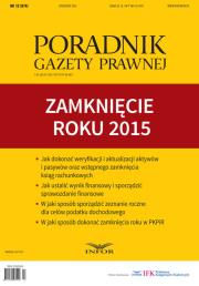 Opakowanie Zamknięcie roku 2015