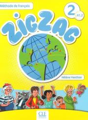 Zig Zag 2 A1 2 podręcznik +CD. Autor: Vanthier Helene. Dadada.pl Okładka książki Zig Zag 2 A1 2 podręcznik +CD