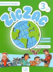 Zig zag 3 podręcznik. Autor: Vanthier Helene. Dadada.pl Okładka książki Zig zag 3 podręcznik