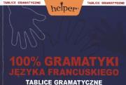 Okładka książki 100% gramatyki języka francuskiego Tablice gramatyczne