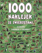 Okładka książki 1000 naklejek ze zwierzętami