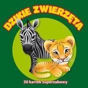 30 kartek super zabawy. Dzikie zwierzęta. Autor: Opracowanie zbiorowe. Dadada.pl Okładka książki 30 kartek super zabawy. Dzikie zwierzęta