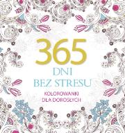 Okładka książki 365 dni bez stresu. Kolorowanki dla dorosłych