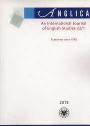 Opakowanie Anglica An International Journal of English Studies 22/1 2013