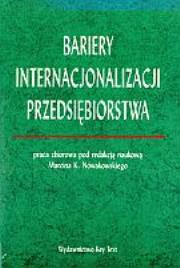 Okładka książki Bariery internacjonalizacji przedsiębiorstwa