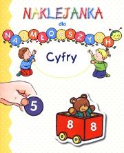 Okładka książki Cyfry Naklejanki dla najmłodszych