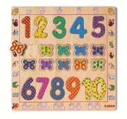 Drewniane cyfry i motyle. Wydawca: Djeco. Dadada.pl Opakowanie Drewniane cyfry i motyle