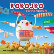 Kokojko i psotne kurczaki. Autor: Karoku Koubou. Dadada.pl Okładka książki Kokojko i psotne kurczaki