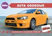 Kolorowanka z naklejkami. Auta osobowe. Autor: Kochanowska-Sabljak Agnieszka, Regner Marek. Dadada.pl Okładka książki Kolorowanka z naklejkami. Auta osobowe