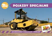 Kolorowanka z naklejkami. Pojazdy specjalne. Autor: Kochanowska-Sabljak Agnieszka, Regner Marek. Dadada.pl Okładka książki Kolorowanka z naklejkami. Pojazdy specjalne