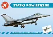Kolorowanka z naklejkami. Statki powietrzne. Autor: Kochanowska-Sabljak Agnieszka, Regner Marek. Dadada.pl Okładka książki Kolorowanka z naklejkami. Statki powietrzne