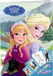 Okładka książki Kraina Lodu. Kolorowanka i naklejki.