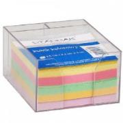 Opakowanie Kubik plastikowy kolorowe karteczki 85x85mm