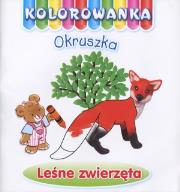 Okładka książki Leśne zwierzęta. Kolorowanka Okruszka