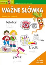 Okładka książki Marchewkowe zadania 3-6 lat. Ważne słówka