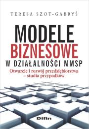 Okładka książki Modele biznesowe w działalności MMSP