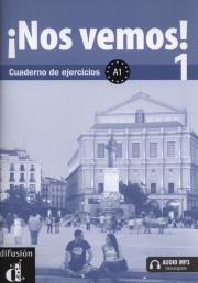 Nos vemos! 1 Cuaderno de ejercicios. Autor: Lloret Ivorra Eva Maria, Ribas Rosa. Dadada.pl Okładka książki Nos vemos! 1 Cuaderno de ejercicios