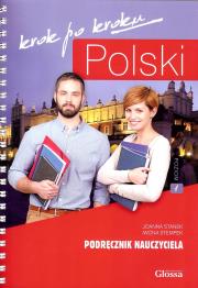 POLSKI krok po kroku podręcznik nauczyciela 1. Autor: Stanek Joanna, Stempek Iwona. Dadada.pl Okładka książki POLSKI krok po kroku podręcznik nauczyciela 1