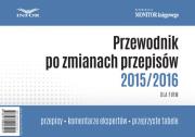 Opakowanie Przewodnik po zmianach przepisów 2015/2016