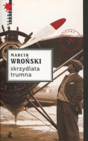 Skrzydlata trumna. Autor: Marcin Wroński. Dadada.pl Okładka książki Skrzydlata trumna