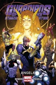 Strażnicy Galaktyki T.2. Angela. Autor: Brian Michael Bendis, Sara Pichelli. Dadada.pl Okładka książki Strażnicy Galaktyki T.2. Angela