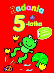 Zadania 5-latka. Autor: Anna Wiśniewska (red.). Dadada.pl Okładka książki Zadania 5-latka