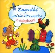 Okładka książki Zagadki misia Okruszka z nalepkami