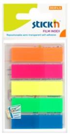 Okładka książki Zakładki indeks.samoprz. mix 5 kol. neon klasyczne