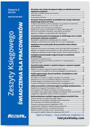 Okładka książki Zeszyty Księgowego Nr 3 Świadczenia dla pracowników