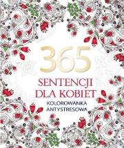 Okładka książki 365 sentencji dla kobiet. Kolorowanka antystresowa