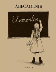 Okładka książki Abecadlnik w wierszykach dla starszej dziatwy polskiej