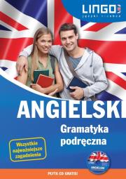 Angielski. Gramatyka podręczna + CD. Autor: Bogusławska Joanna, Mioduszewska Agata. Dadada.pl Okładka książki Angielski. Gramatyka podręczna + CD