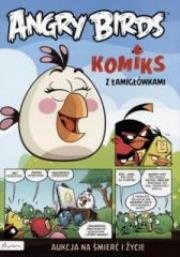 Okładka książki Angry Birds. Komiks z łamigłówkami. Aukcja na śmierć i życie